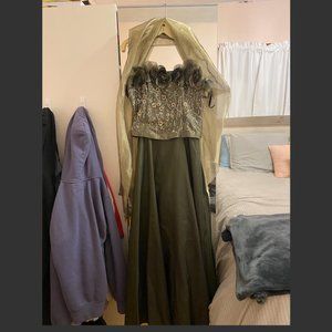 Jovani Olive Green Dress